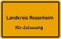 Zulassungstelle Landkreis Rosenheim